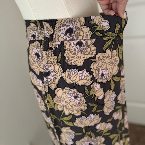 Leith High Low Maxi Women's Floral Elastic Waist Skirt Size XS - Picture 8 of 12